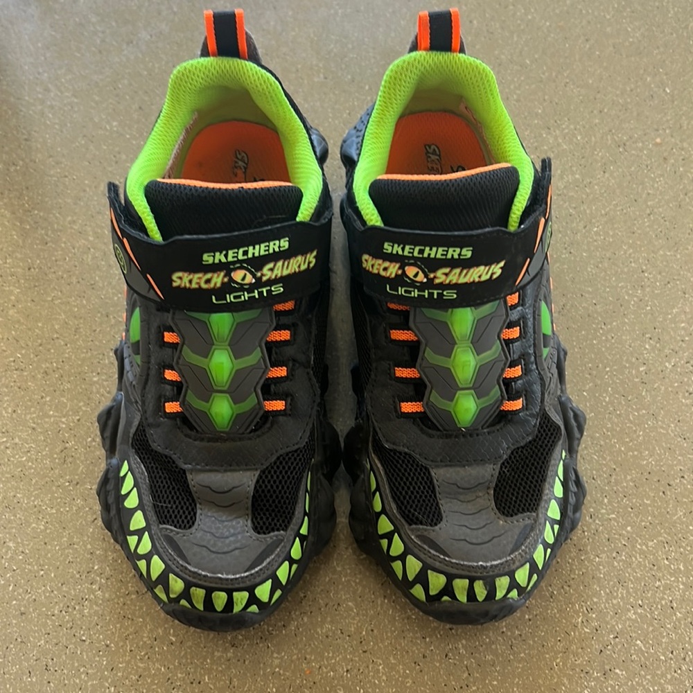 Sketchers “skech-o-saurus” shoes.
